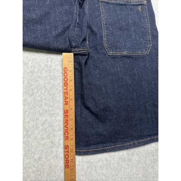 Anthropologie Pilcro Bermuda Dark Blue Long Denim Jean Shorts Woman's Size 25 - Picture 7 of 7